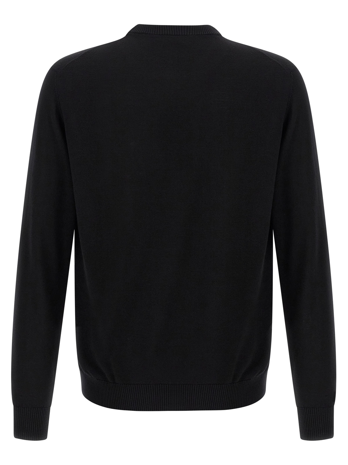 Fendi Black Virgin Wool Cardigan