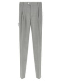 Brunello Cucinelli Gray Virgin Wool Dress Pants