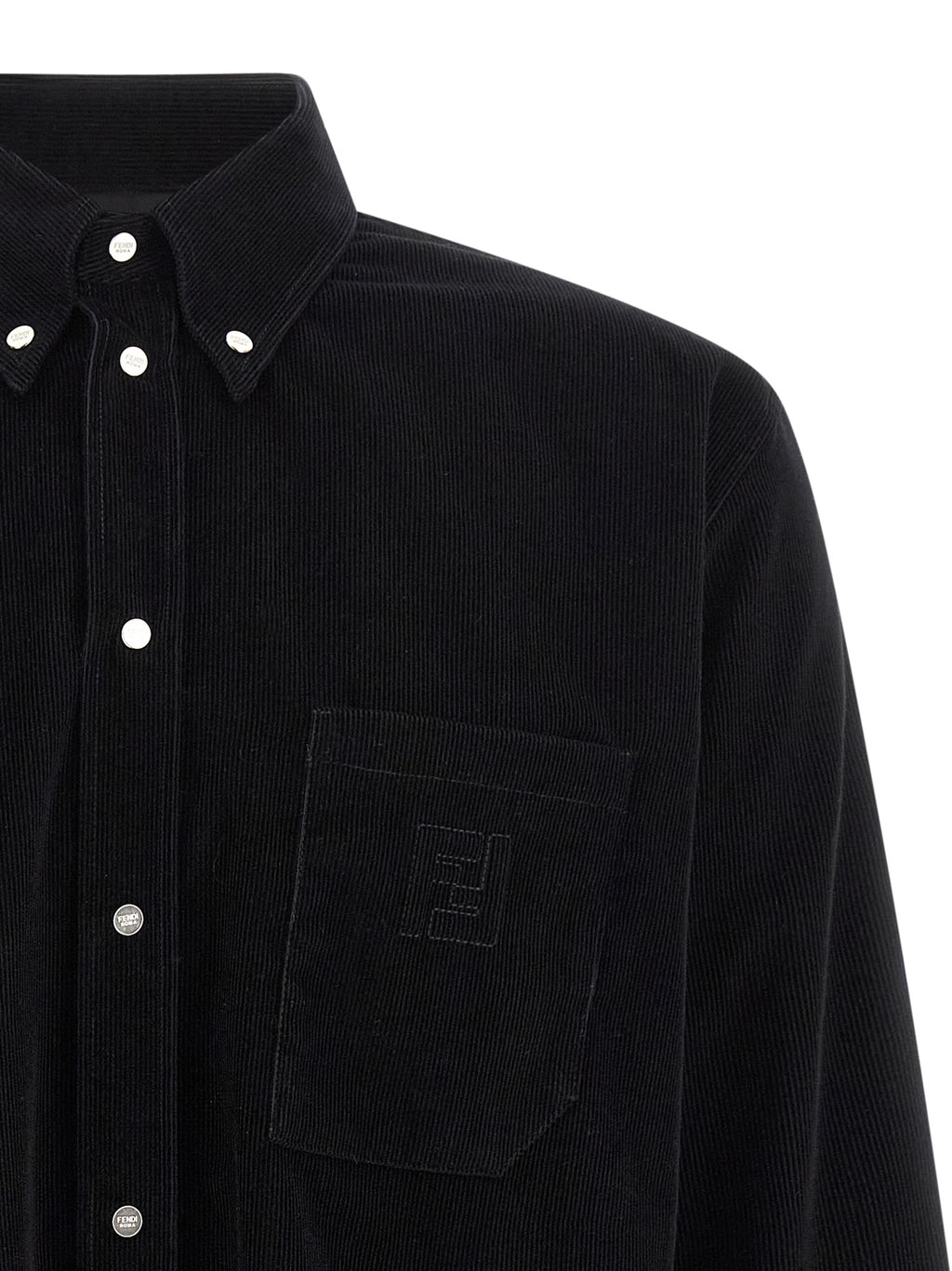 Fendi Black Cotton Blouse