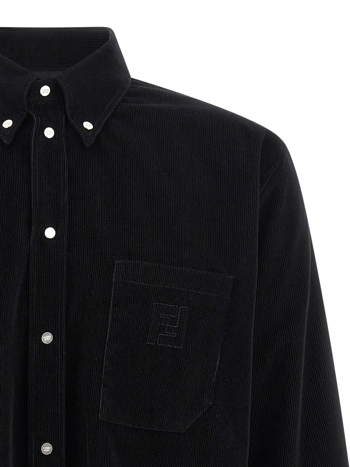 Fendi Black Cotton Blouse