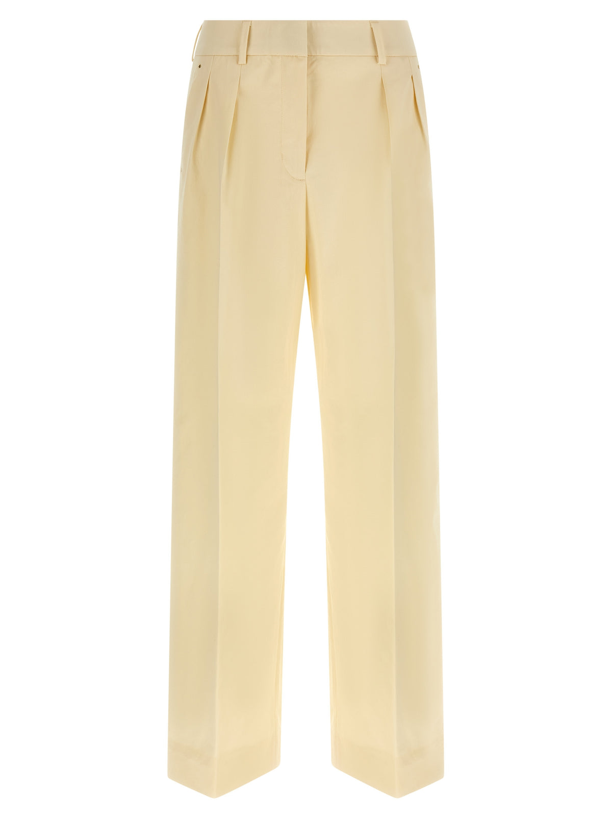 Moncler Beige Cotton Dress Pants