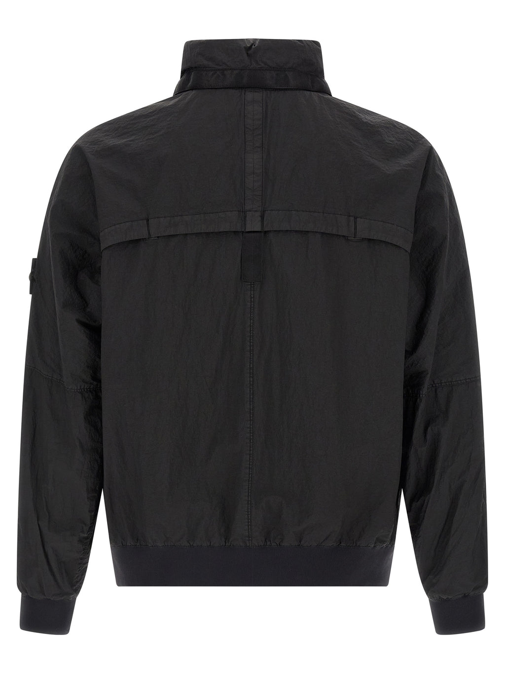 Stone Island Black Polyamide Bomber