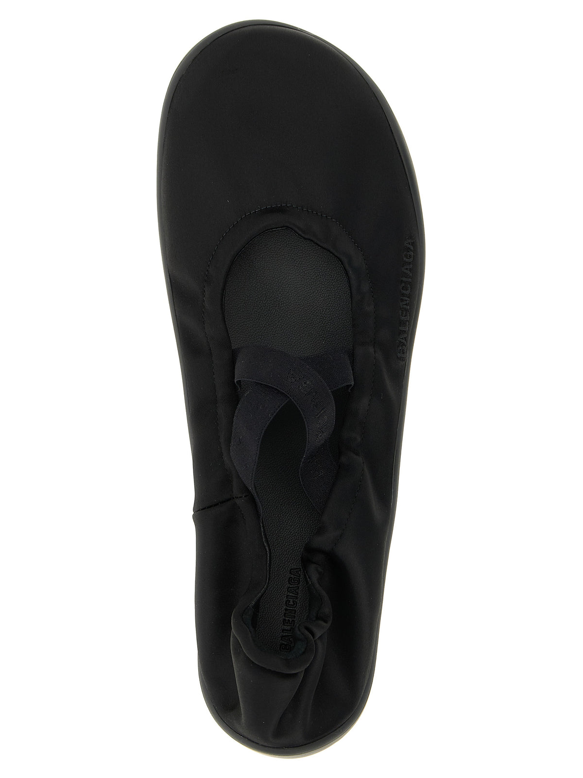 Balenciaga Black Polyester Ballet Flats