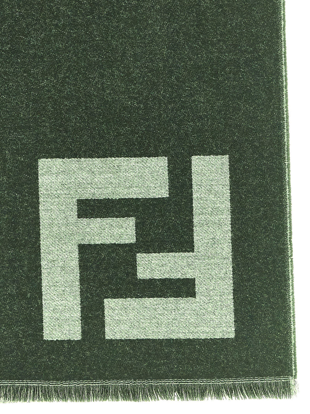 Fendi Black Virgin Wool Scarf