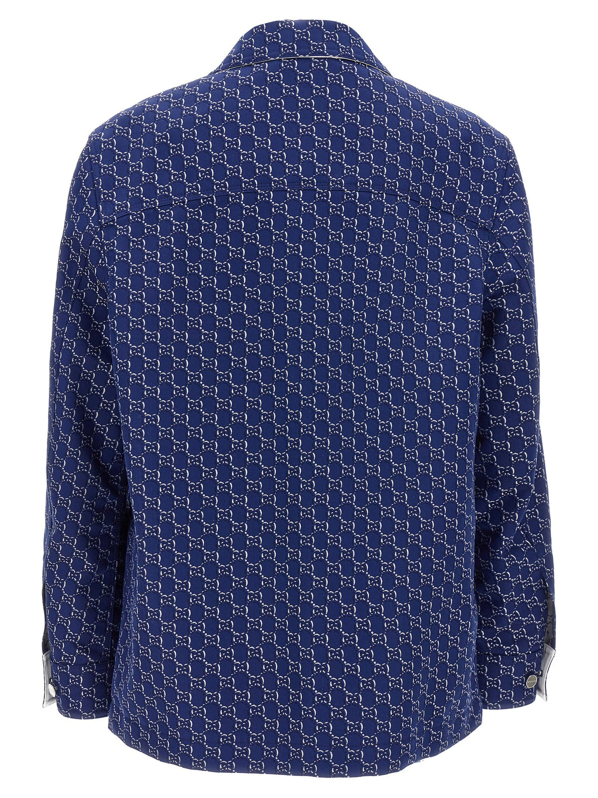 Gucci Blue Cotton Biker Jacket