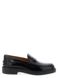 Tod's Black Calfskin Slip-On Loafers