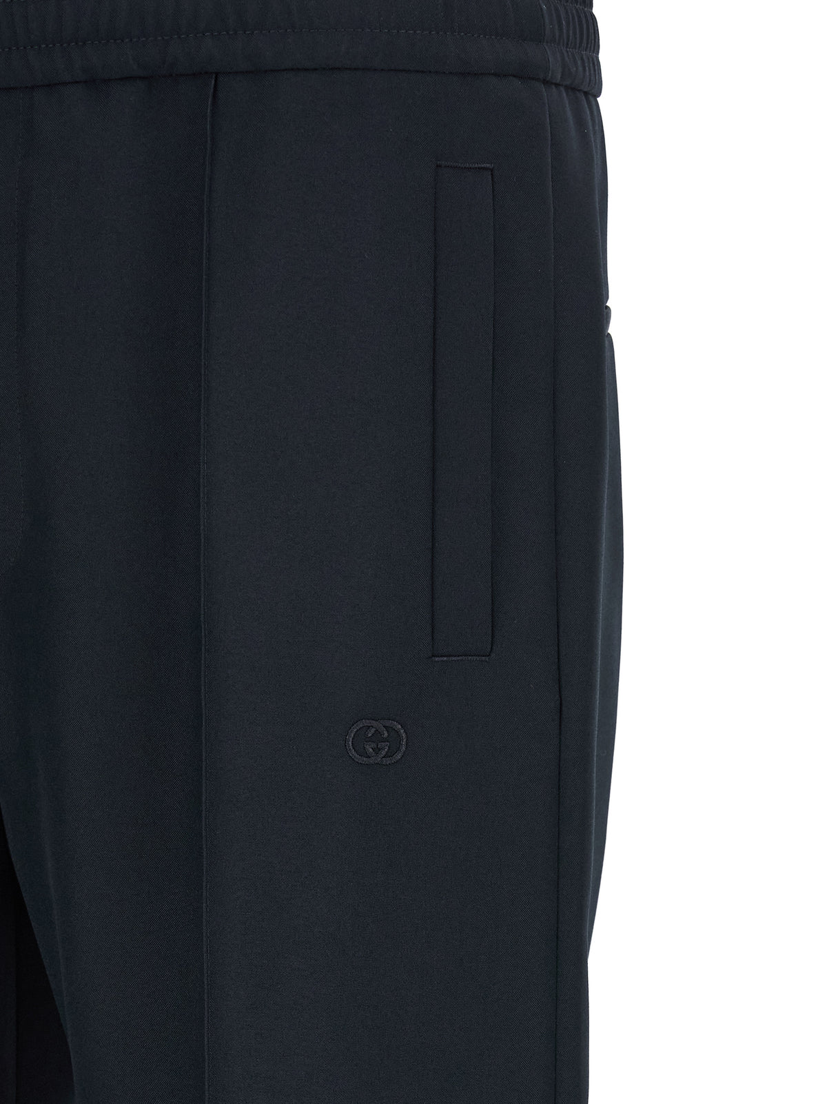 Gucci Blue Polyester Casual Pants
