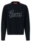Gucci Blue Wool Cardigan