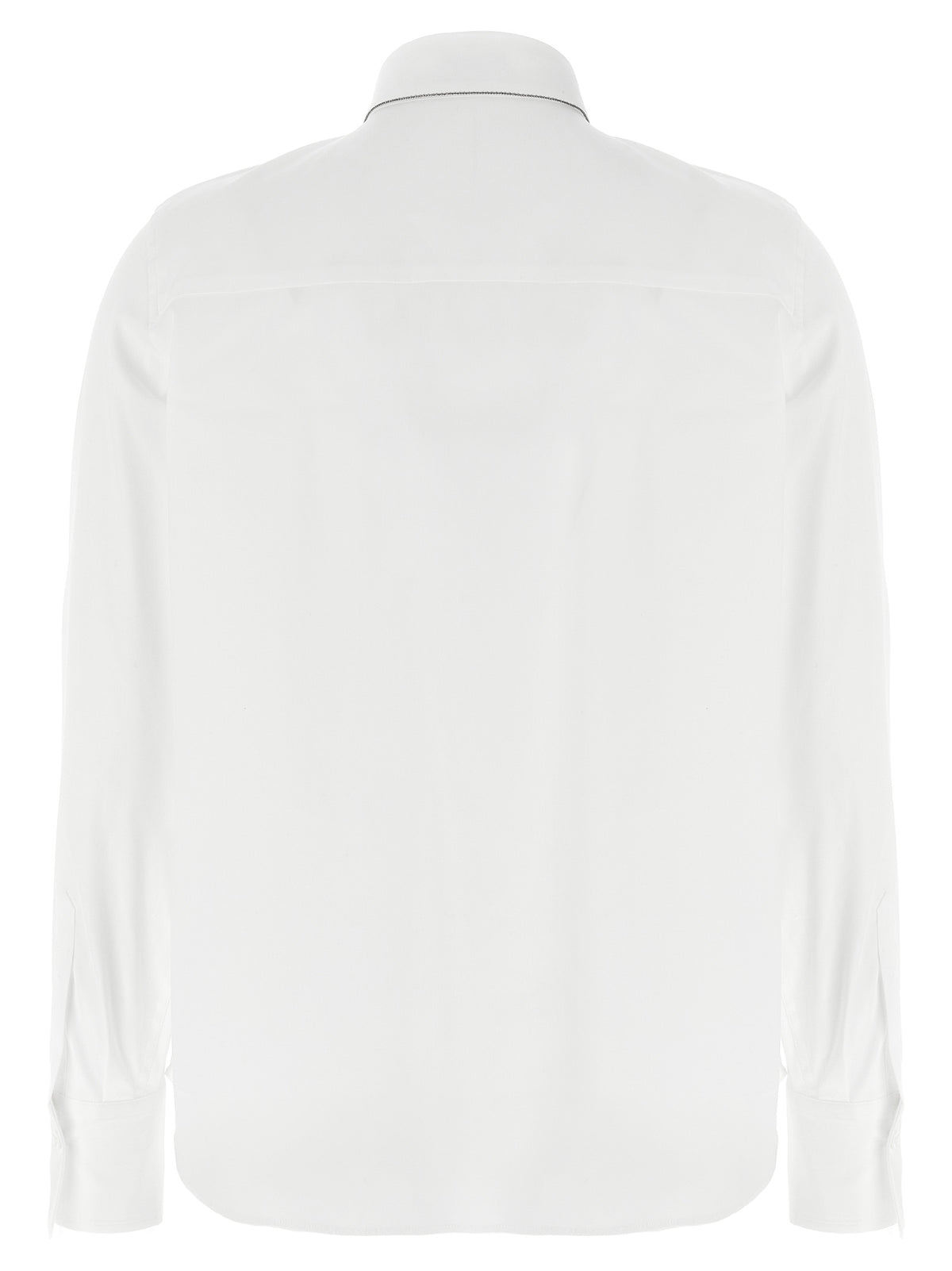 Brunello Cucinelli White Cotton Blouse