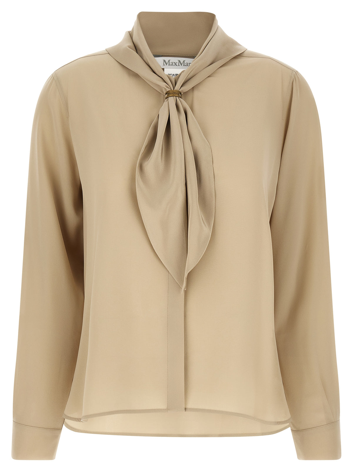 Max Mara Beige Silk Blouse