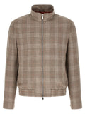 Brunello Cucinelli Brown Wool Full-Length Jacket