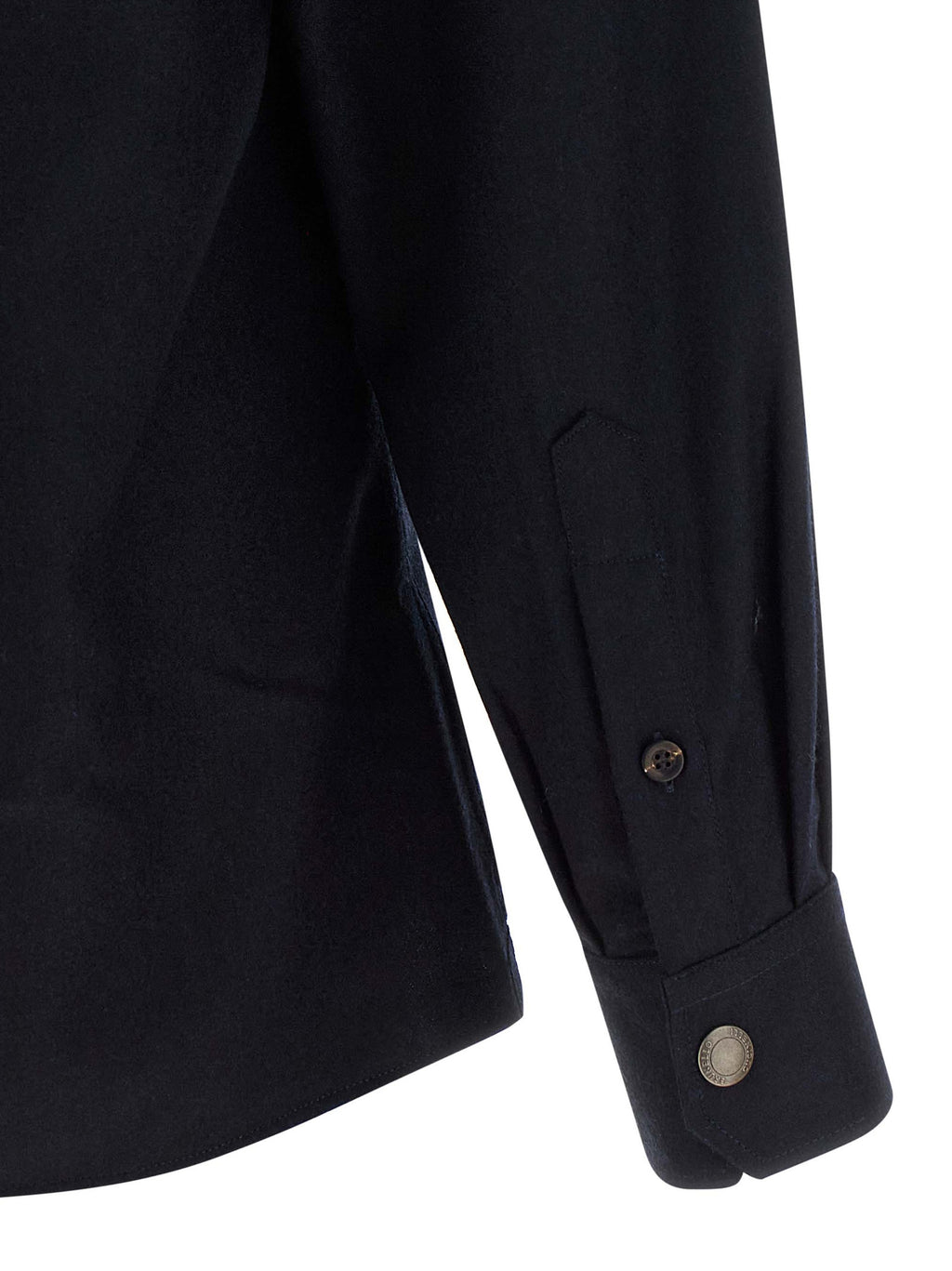 Brunello Cucinelli Blue Virgin Wool Blouse