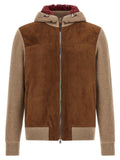 Brunello Cucinelli Brown Lamb Leather Bomber