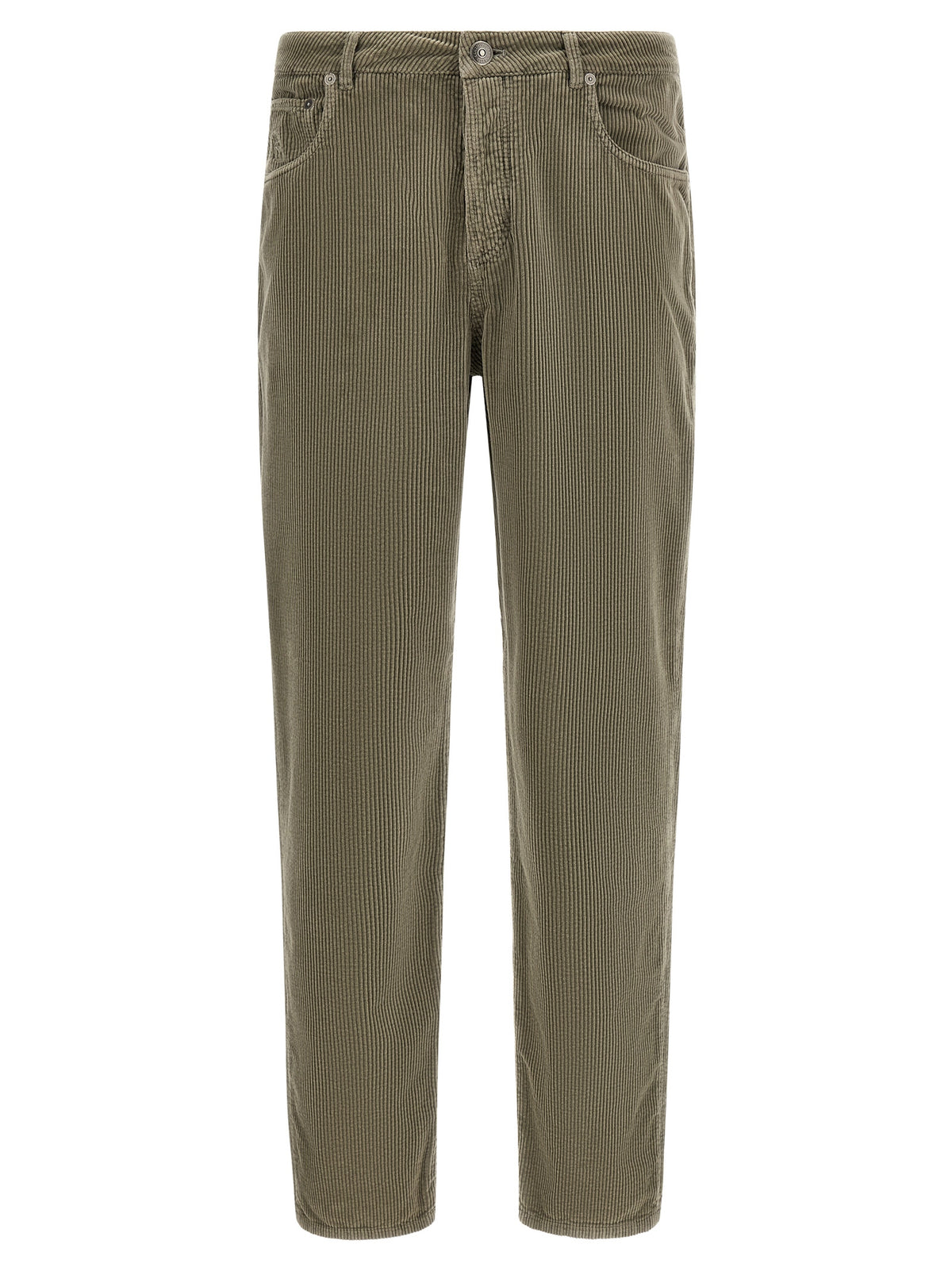 Brunello Cucinelli Bicolor Cotton Casual Pants