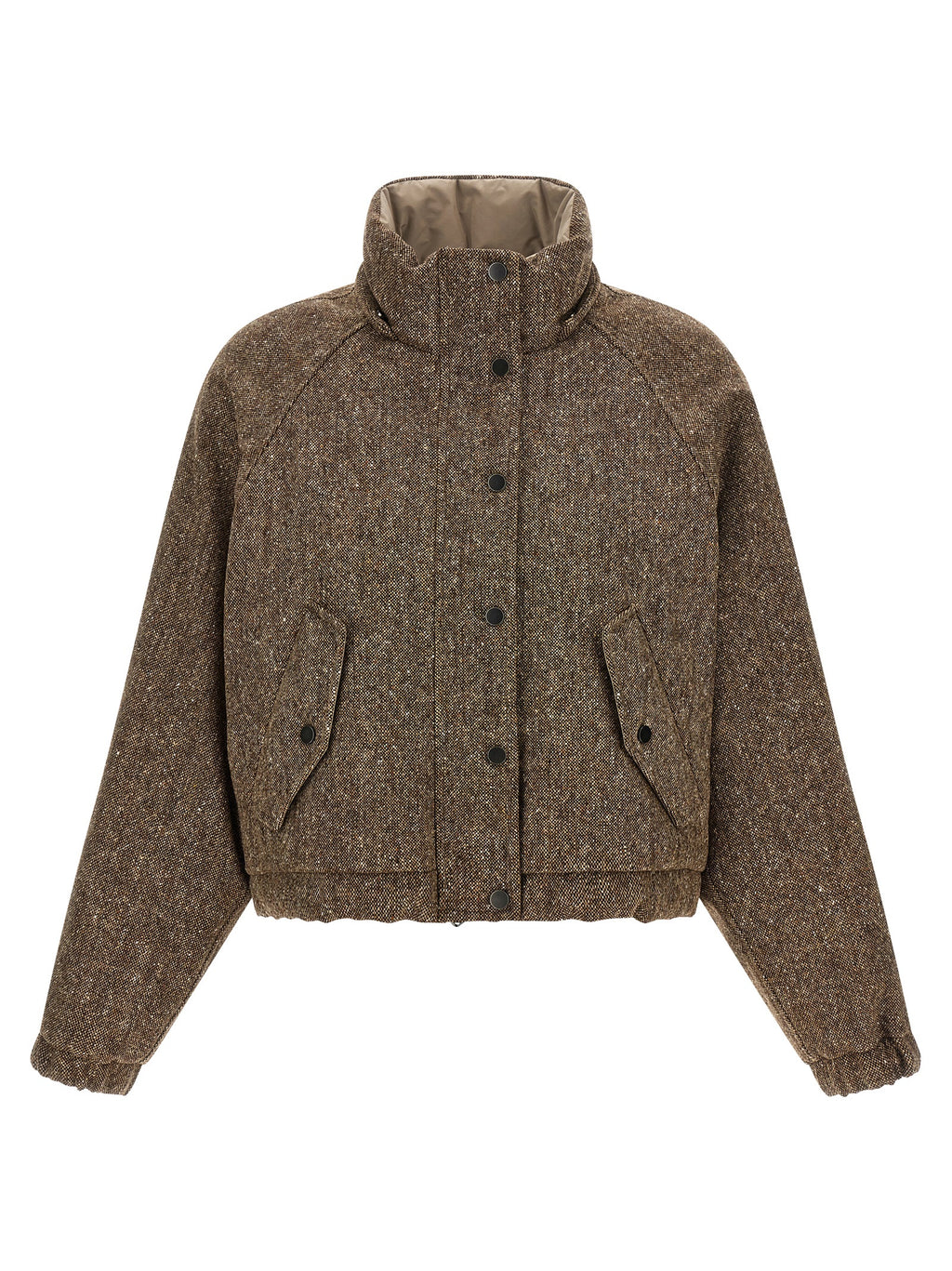 Brunello Cucinelli Brown Virgin Wool Full-Length Jacket