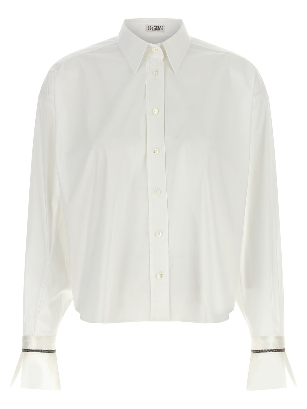 Brunello Cucinelli White Cotton Blouse