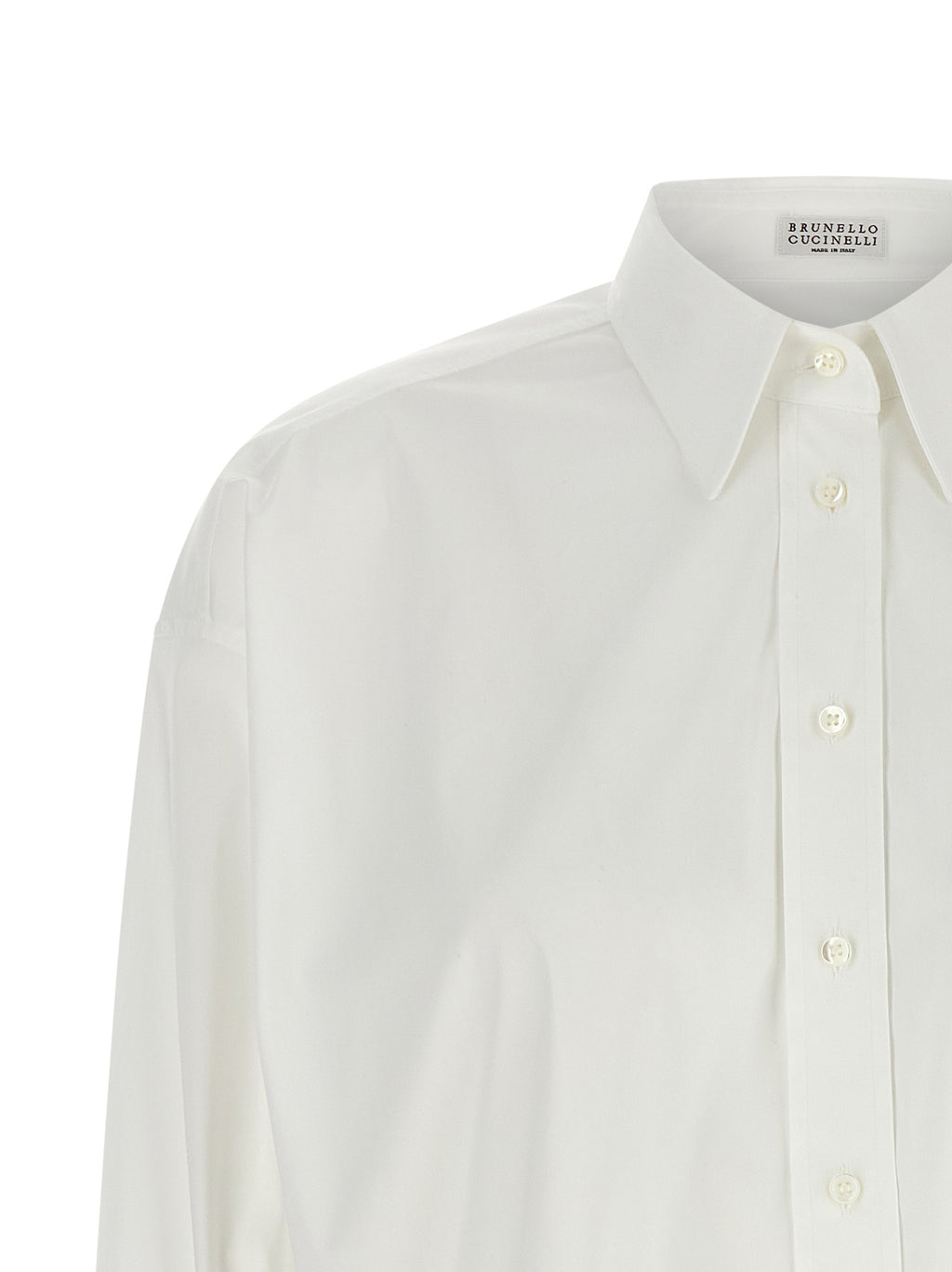 Brunello Cucinelli White Cotton Blouse
