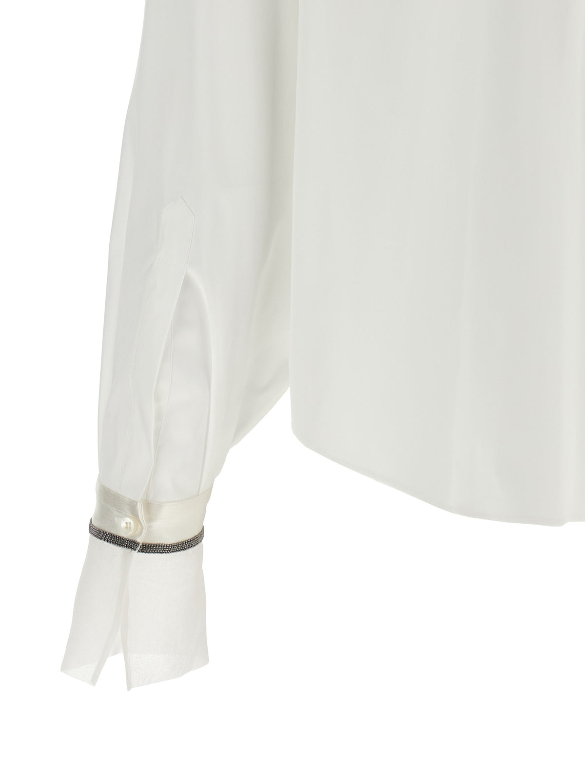 Brunello Cucinelli White Cotton Blouse