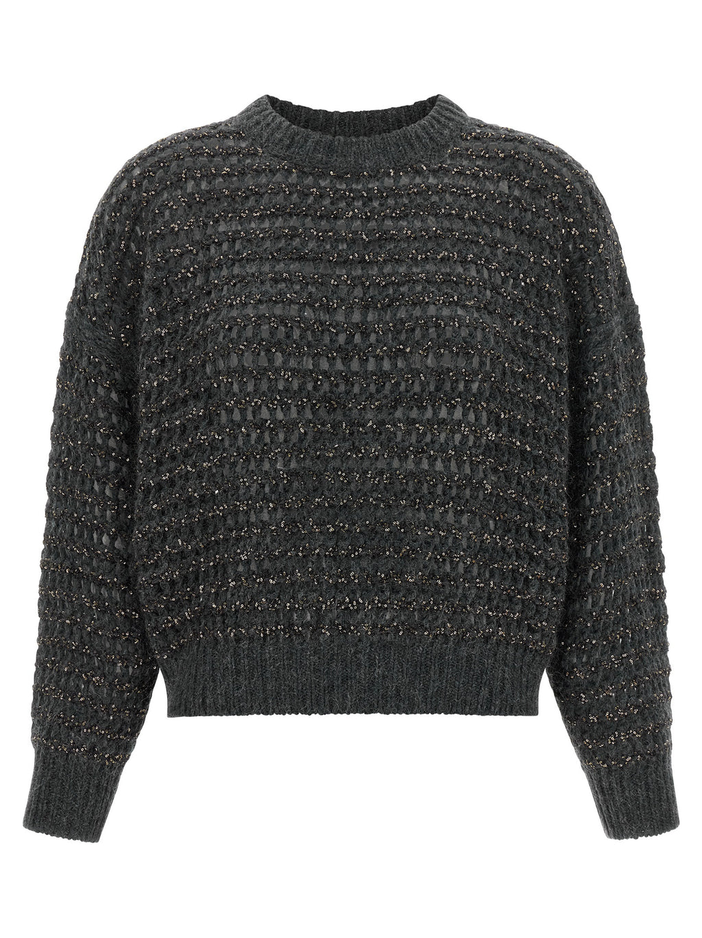 Brunello Cucinelli Gray Elastane Cardigan