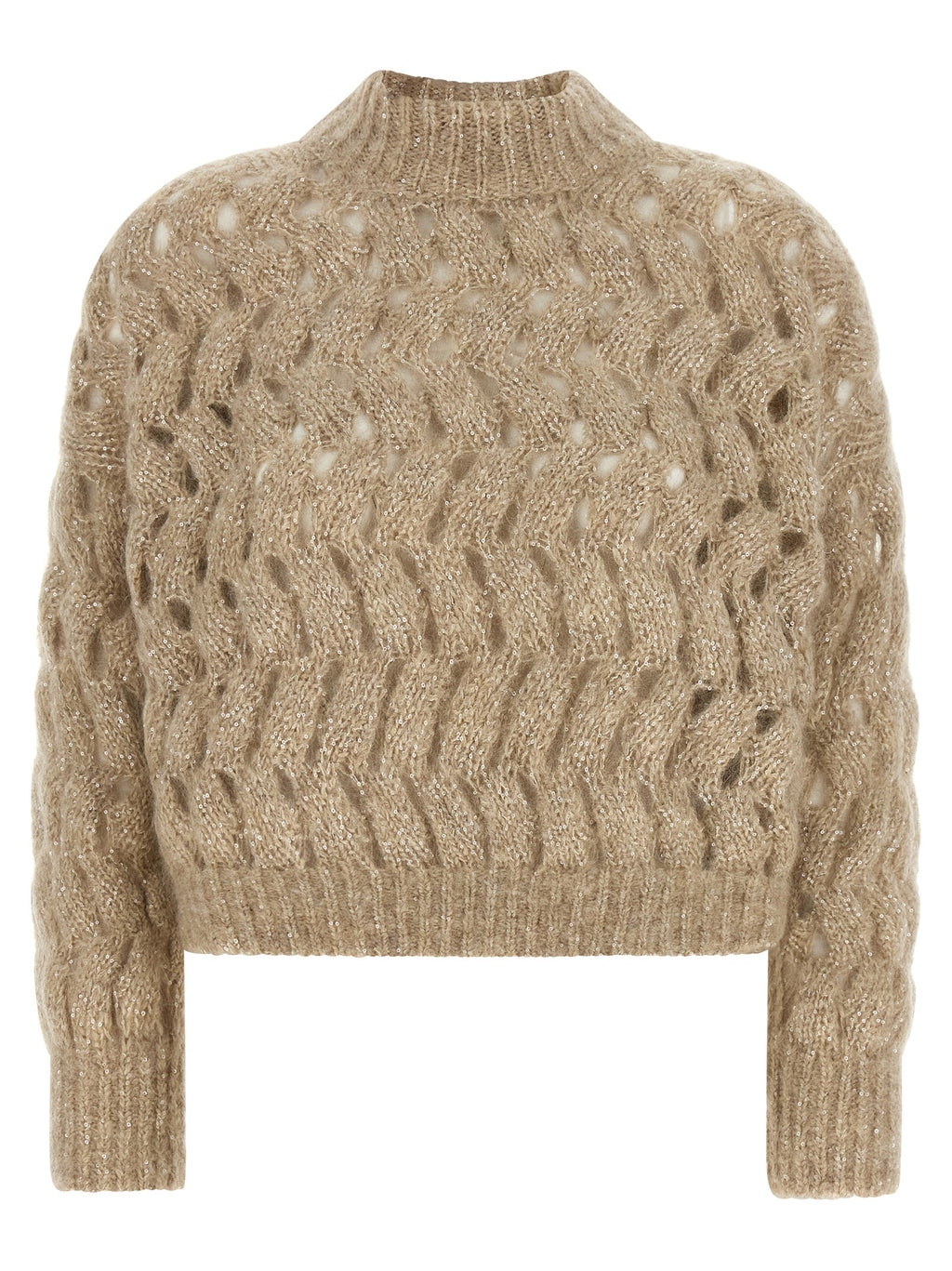 Brunello Cucinelli Beige Wool Cardigan