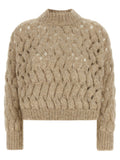 Brunello Cucinelli Beige Wool Cardigan