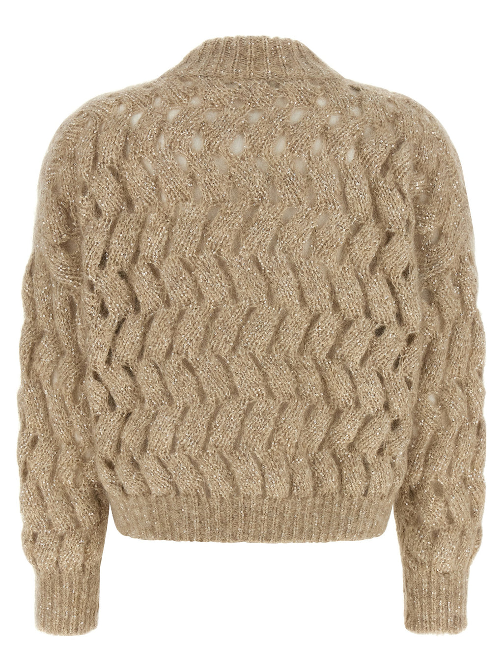 Brunello Cucinelli Beige Wool Cardigan