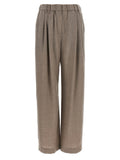 Brunello Cucinelli Gray Virgin Wool Casual Pants