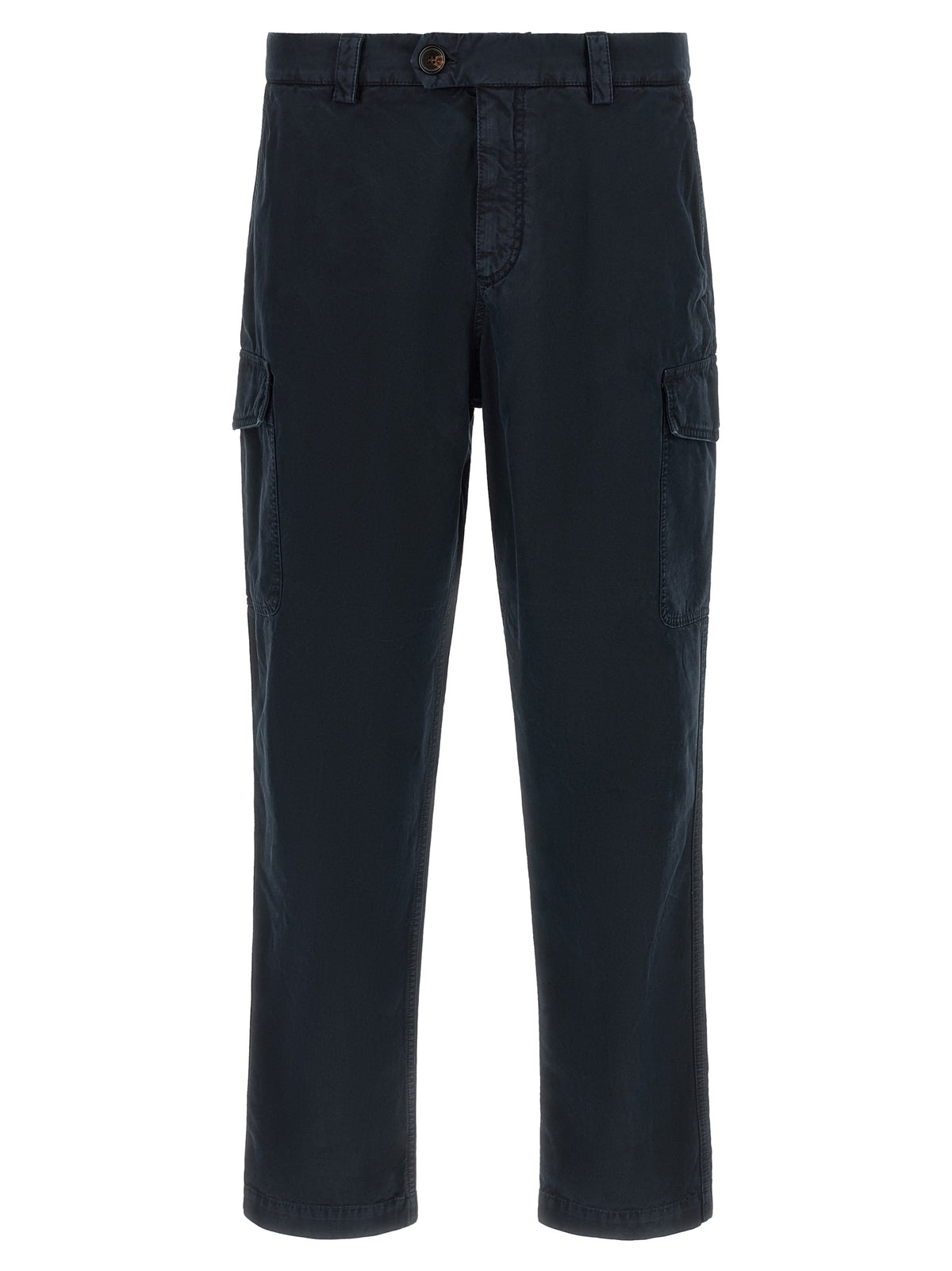 Brunello Cucinelli Blue Cotton Cargo Pants