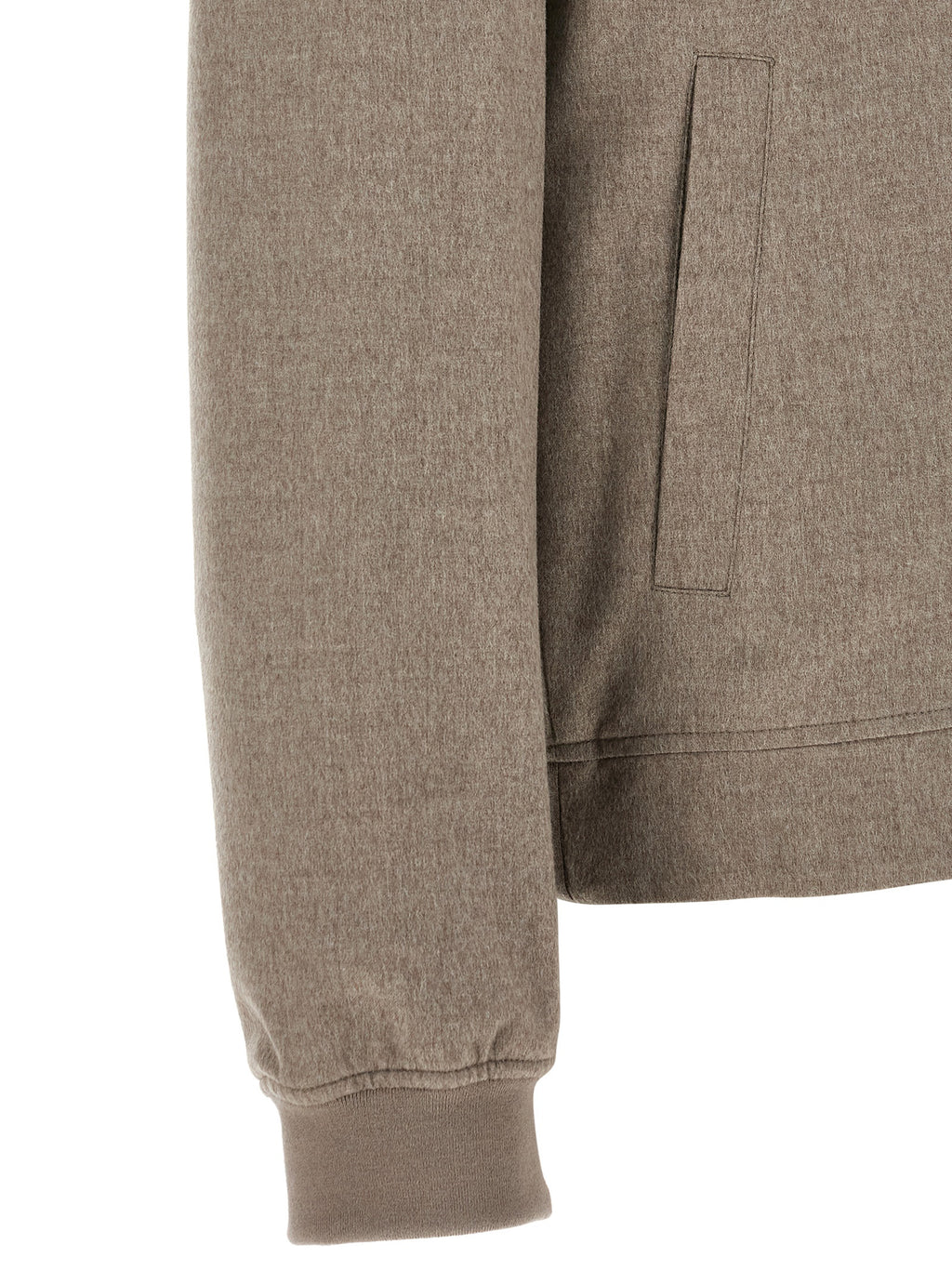 Brunello Cucinelli Gray Cashmere Bomber