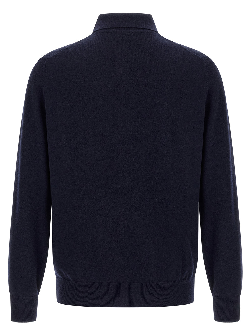 Brunello Cucinelli Blue Cashmere Polo Shirt