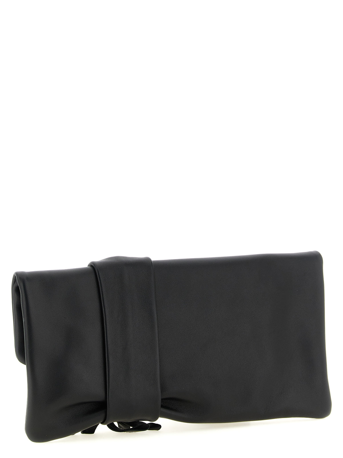 Jimmy Choo Black Lamb Leather Clutch Bag