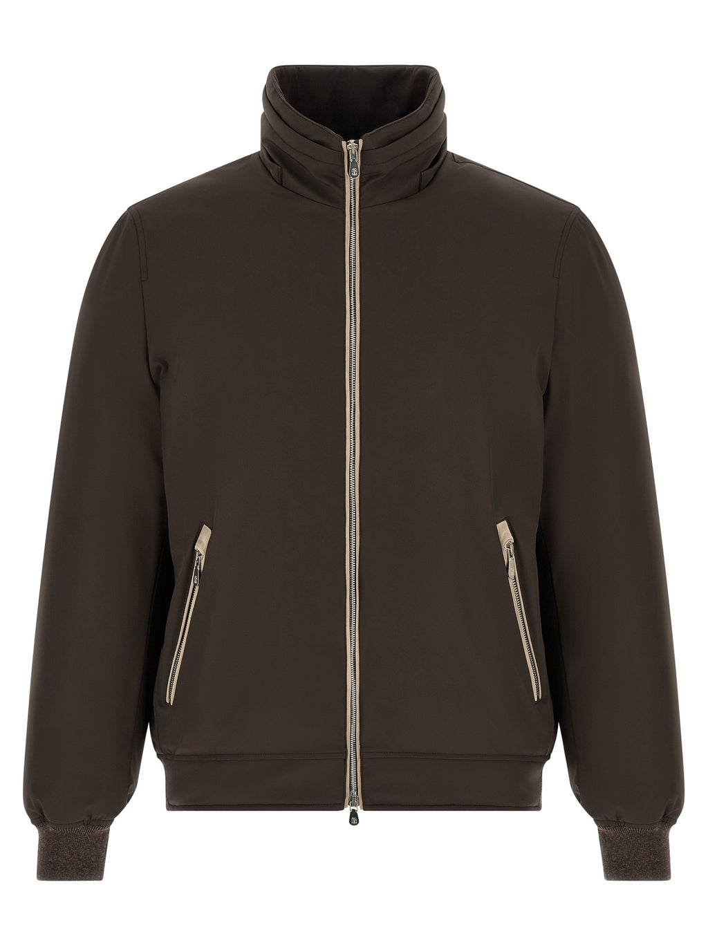Brunello Cucinelli Brown Polyamide Full-Length Jacket
