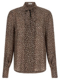 Brunello Cucinelli Brown Silk Blouse
