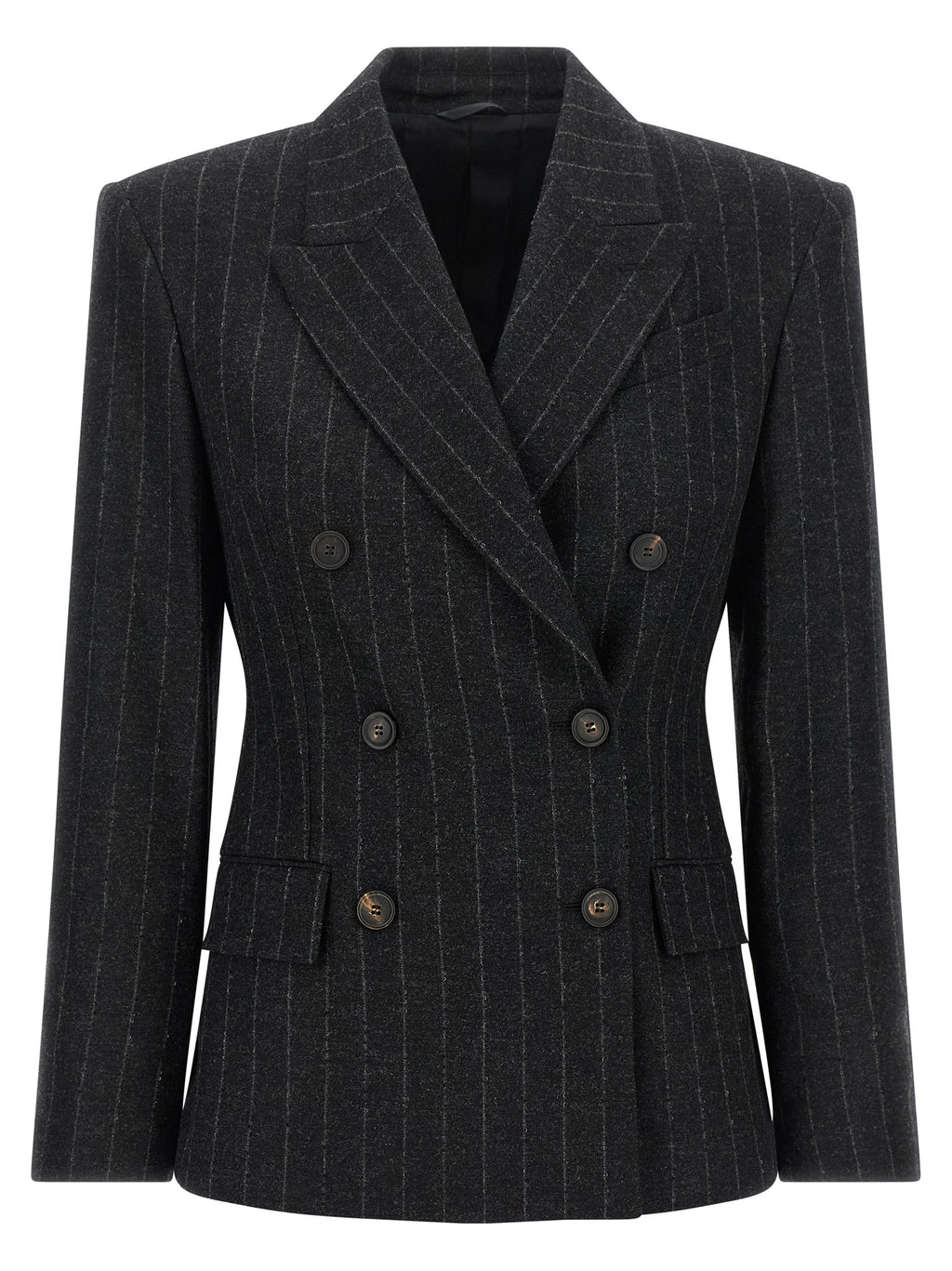 Brunello Cucinelli Gray Virgin Wool Blazer