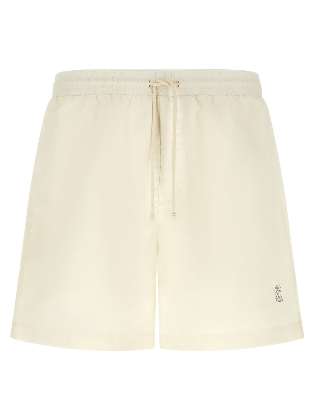 Brunello Cucinelli White Polyester Swim Shorts