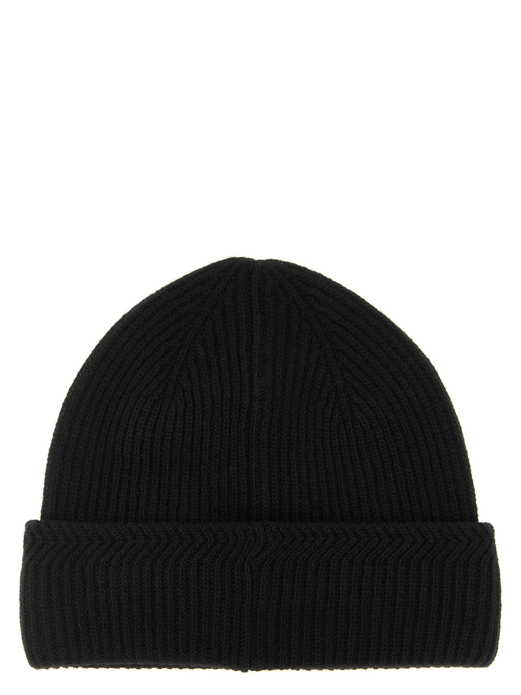 Moncler Black Virgin Wool Beanie