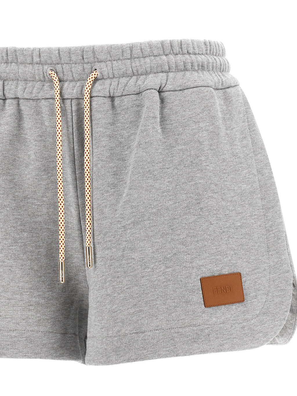Fendi Gray Cotton Bermuda Shorts