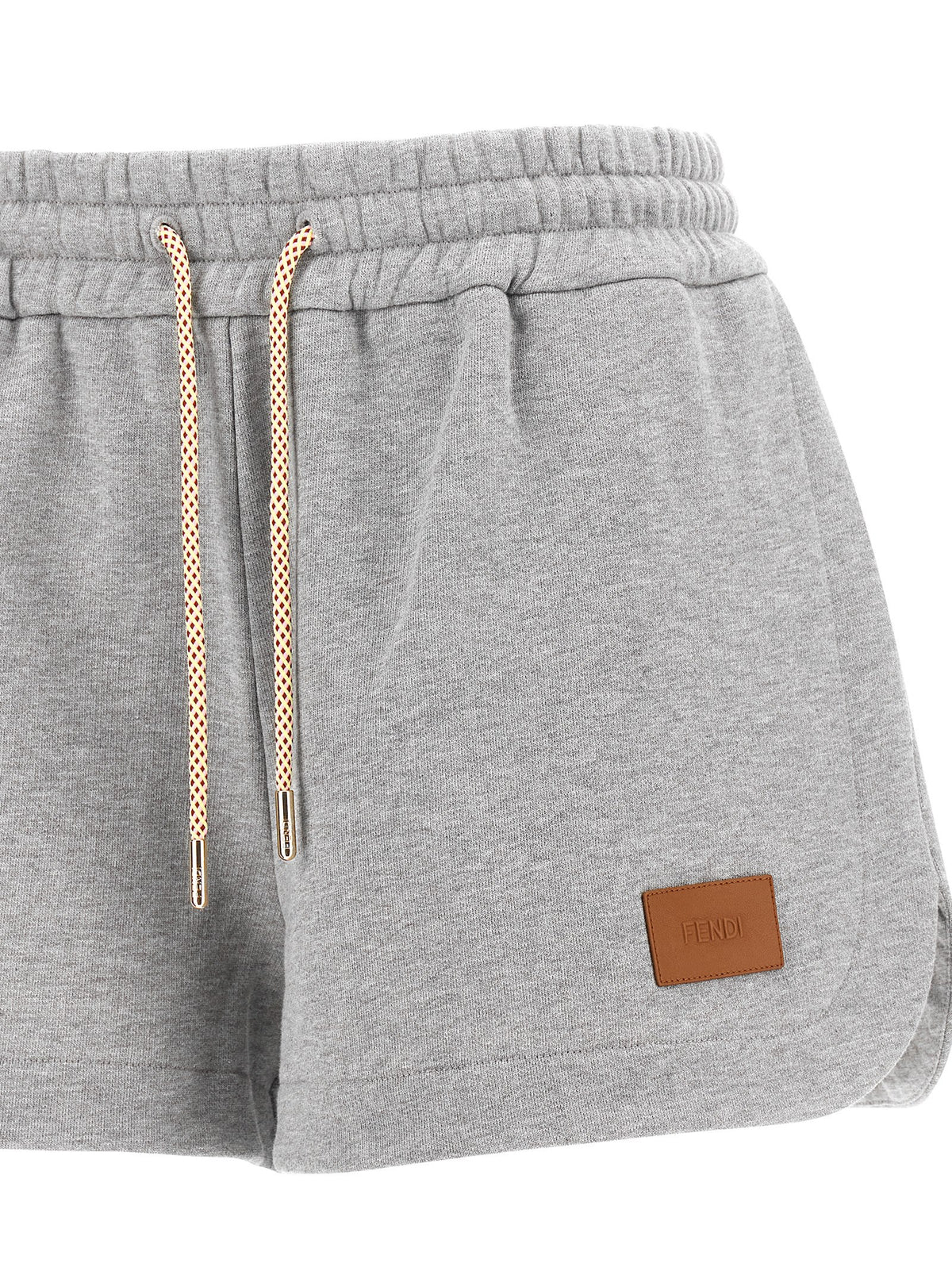 Fendi Gray Cotton Bermuda Shorts