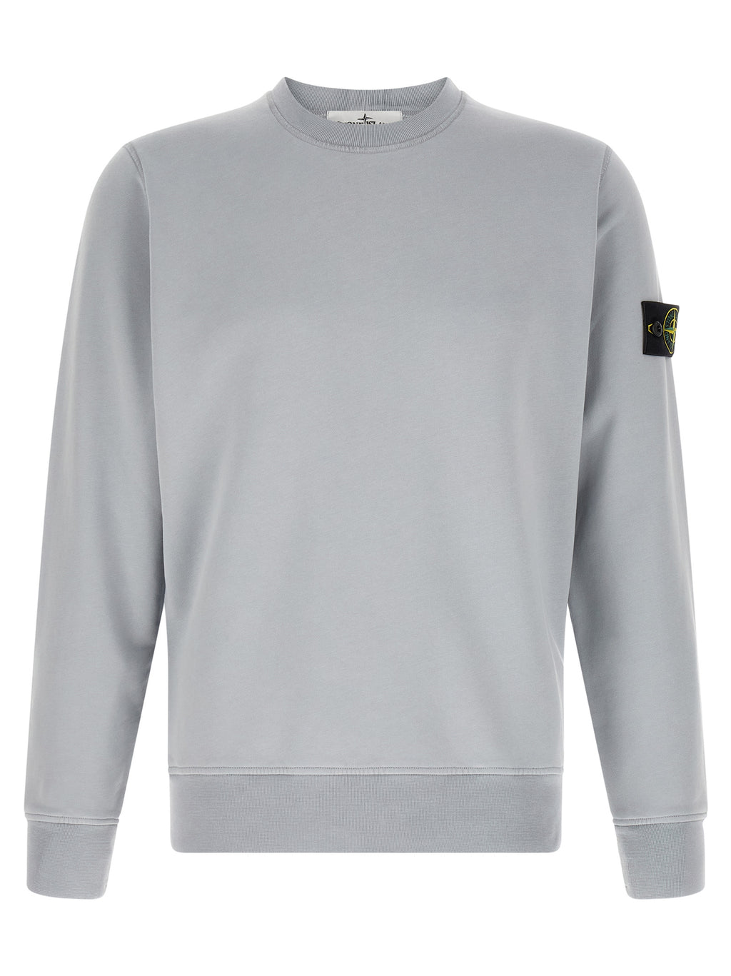 Stone Island Gray Cotton Sweatshirt
