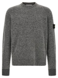 Stone Island Gray Wool Cardigan