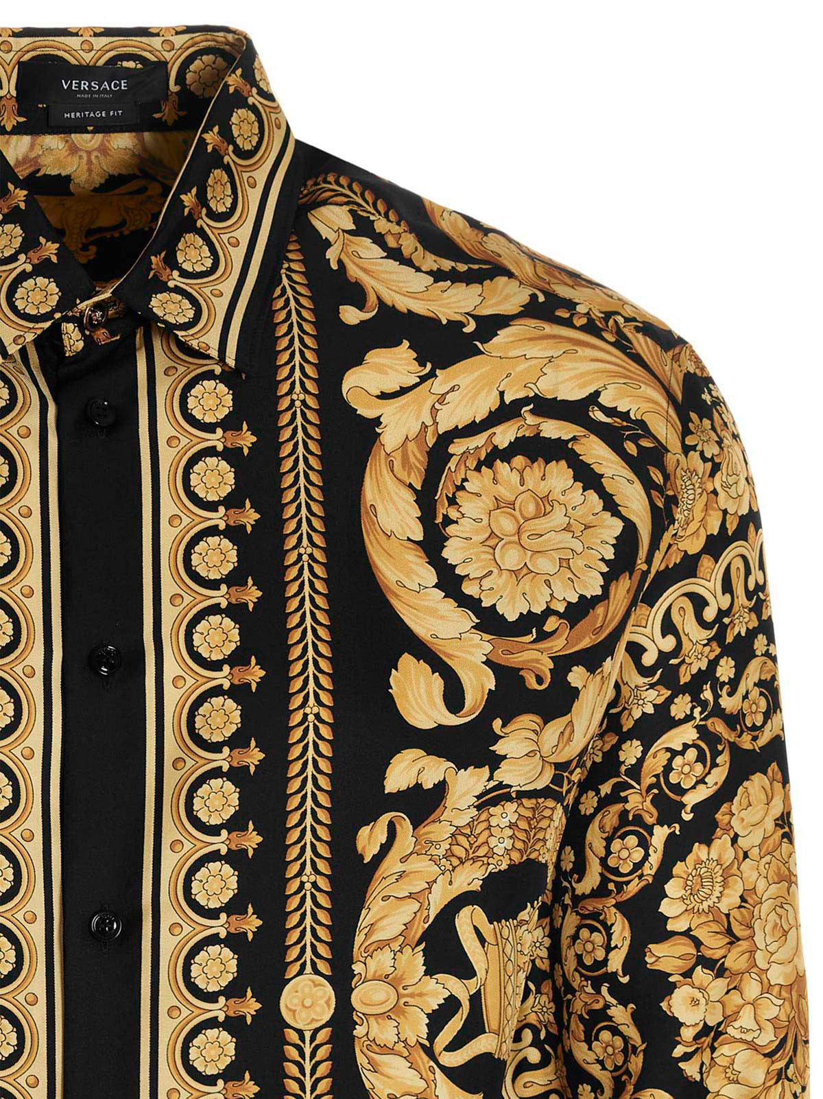 Versace Gold Silk Blouse