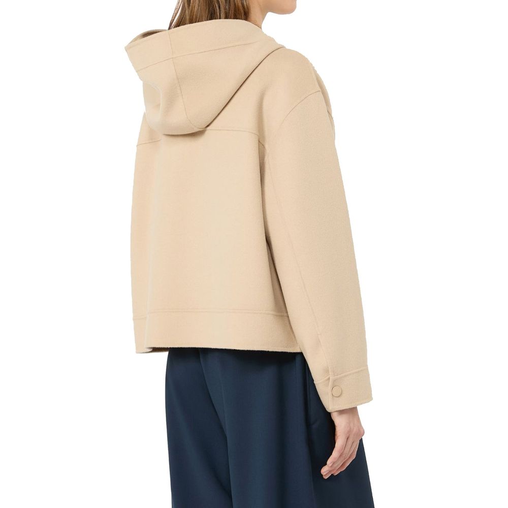 Max Mara Beige Polyamide Full-Length Jacket