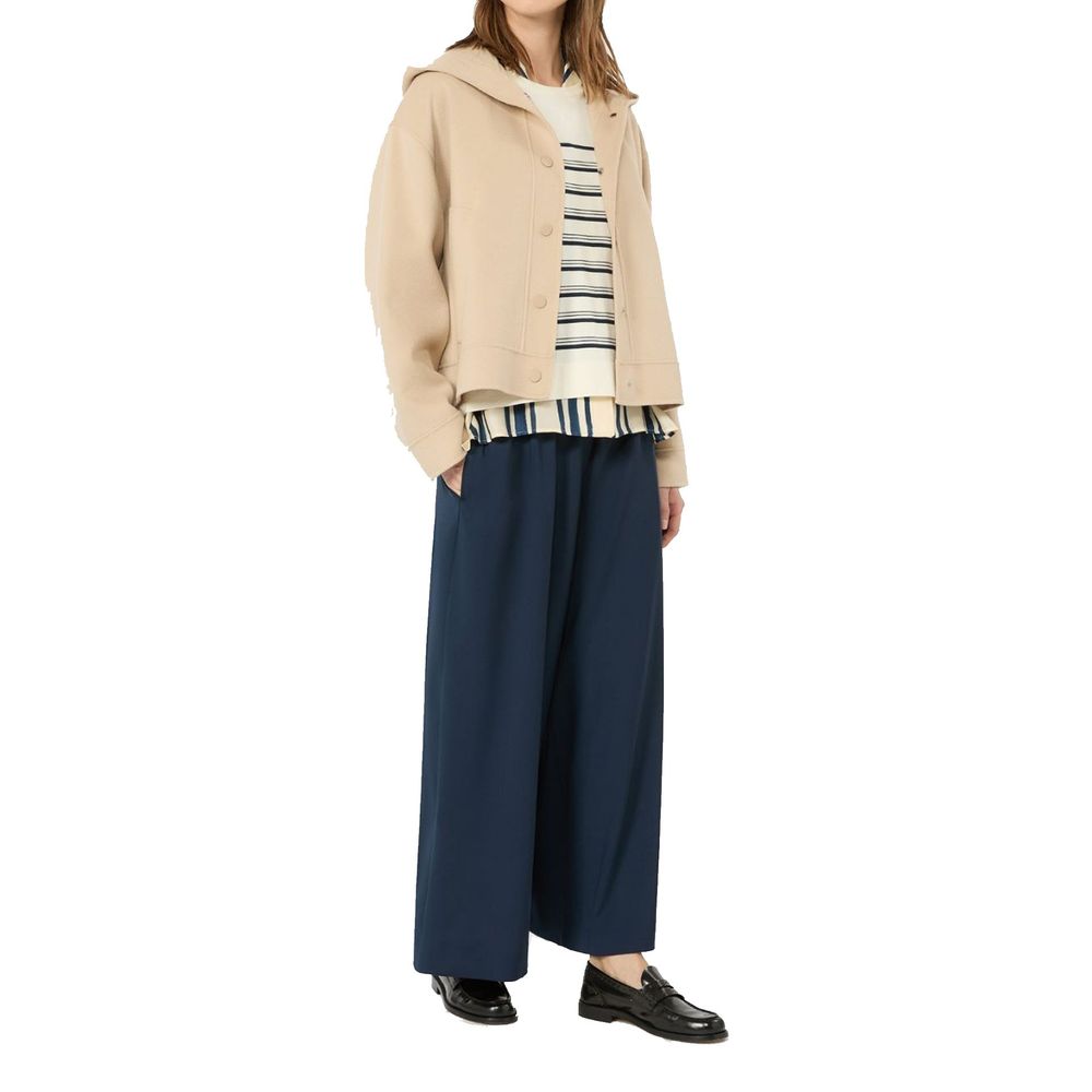 Max Mara Beige Polyamide Full-Length Jacket