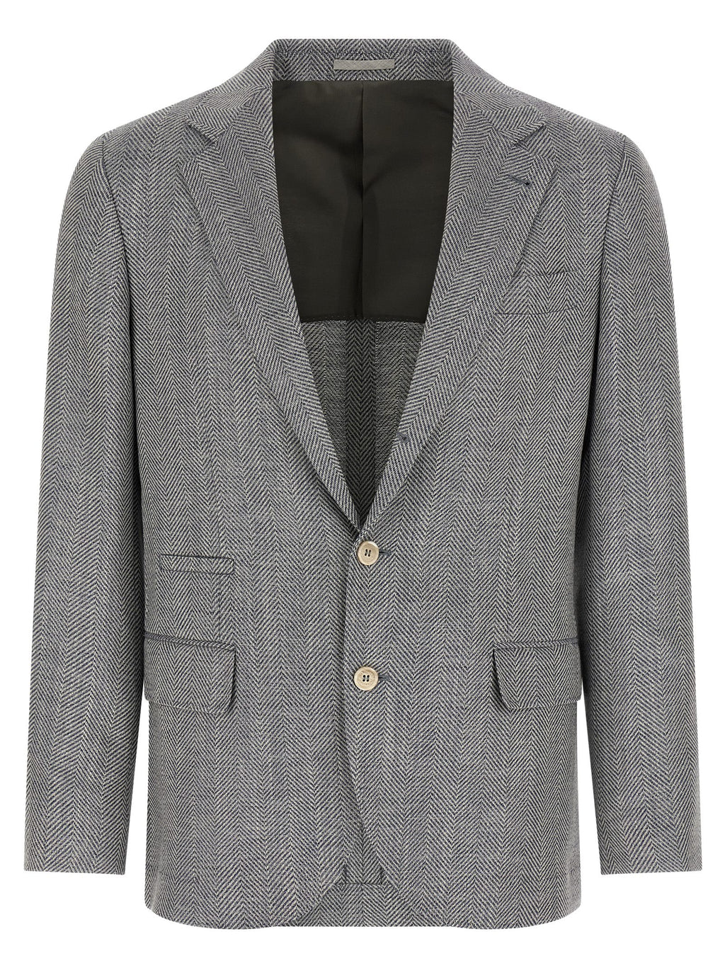 Brunello Cucinelli Gray Wool Blazer