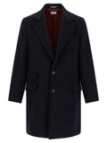 Brunello Cucinelli Blue Virgin Wool Coat
