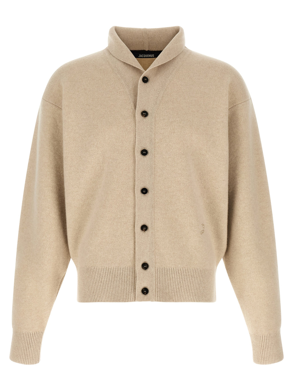 Jacquemus Beige Merino Wool Cardigan