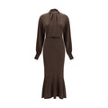 Jacquemus Brown Silk Casual Dress