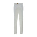 Brunello Cucinelli White Cotton Casual Pants