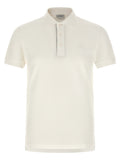 Burberry White Cotton Polo Shirt