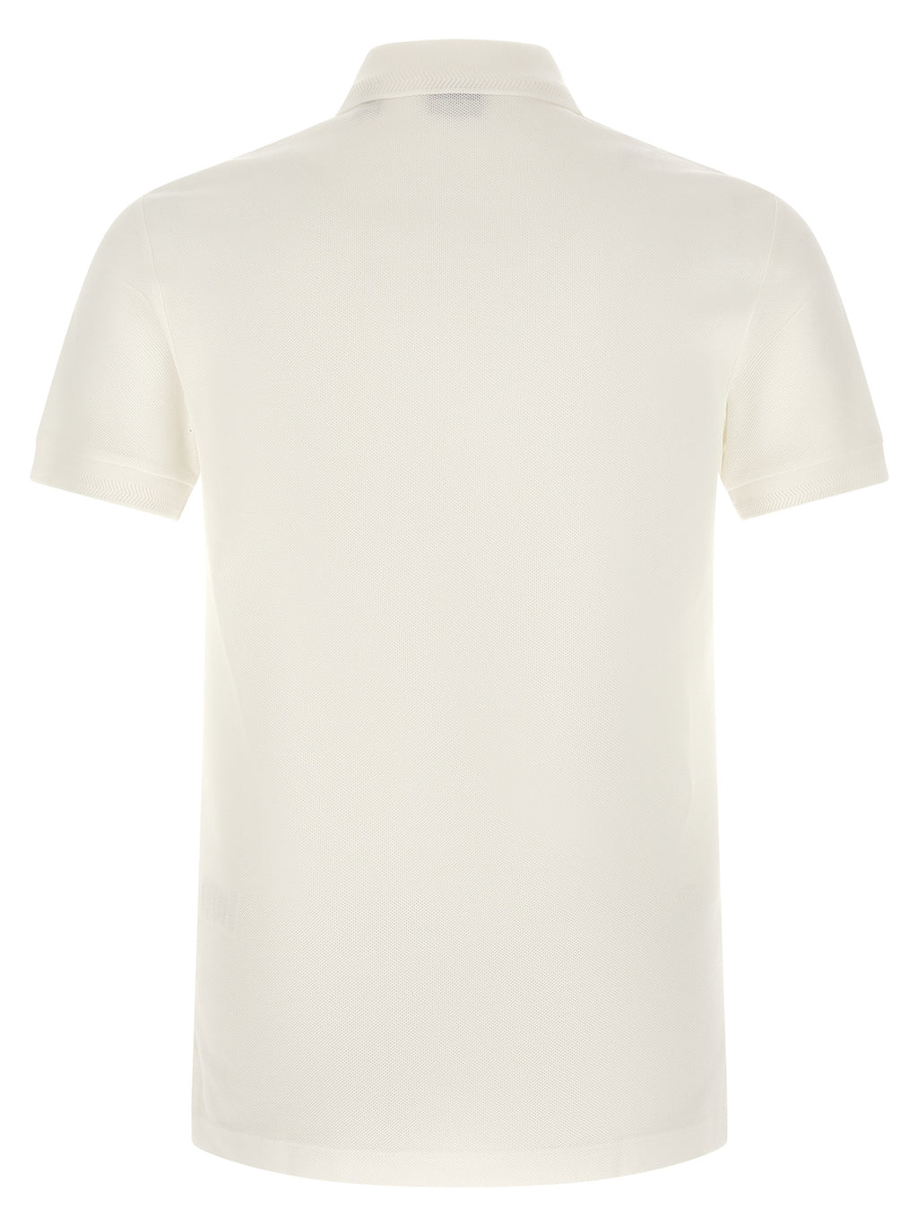 Burberry White Cotton Polo Shirt